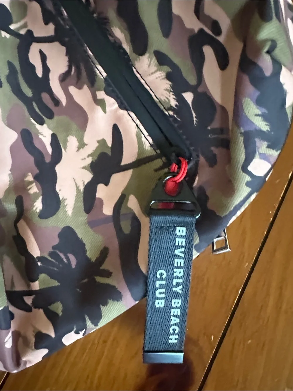 Camouflage Sling Bag in Green and Brown - Tag